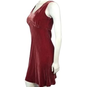 Laura Ashley Velvet Red burgundy Dress